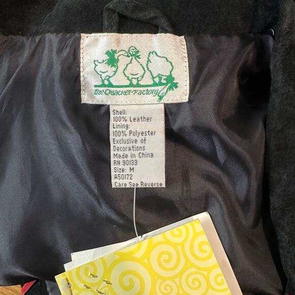 Vintage 90's Suede Jacket Embroidered Floral Rose Western Leather Jacket - Picture 11 of 11